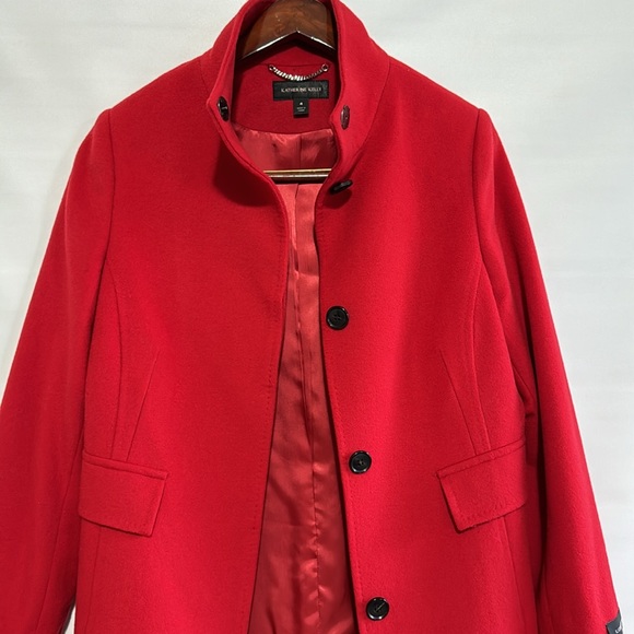 NWT. Catherine Kelly 100% wool red coat - Picture 2 of 7